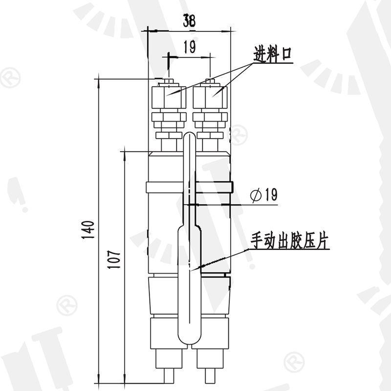 手動(dòng)雙液點(diǎn)膠閥